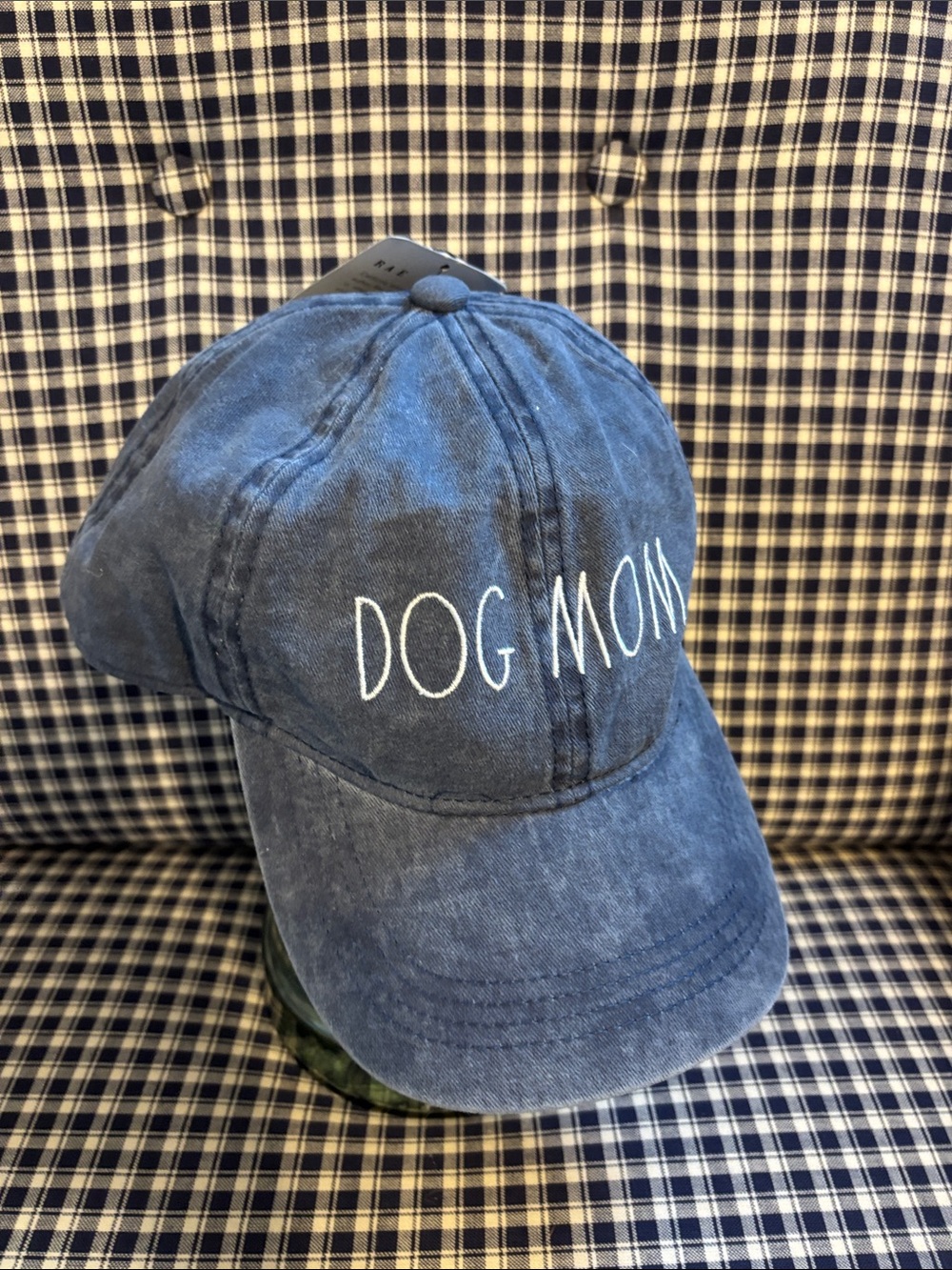Rae Dunn Dog Mom Cap in Denim Blue